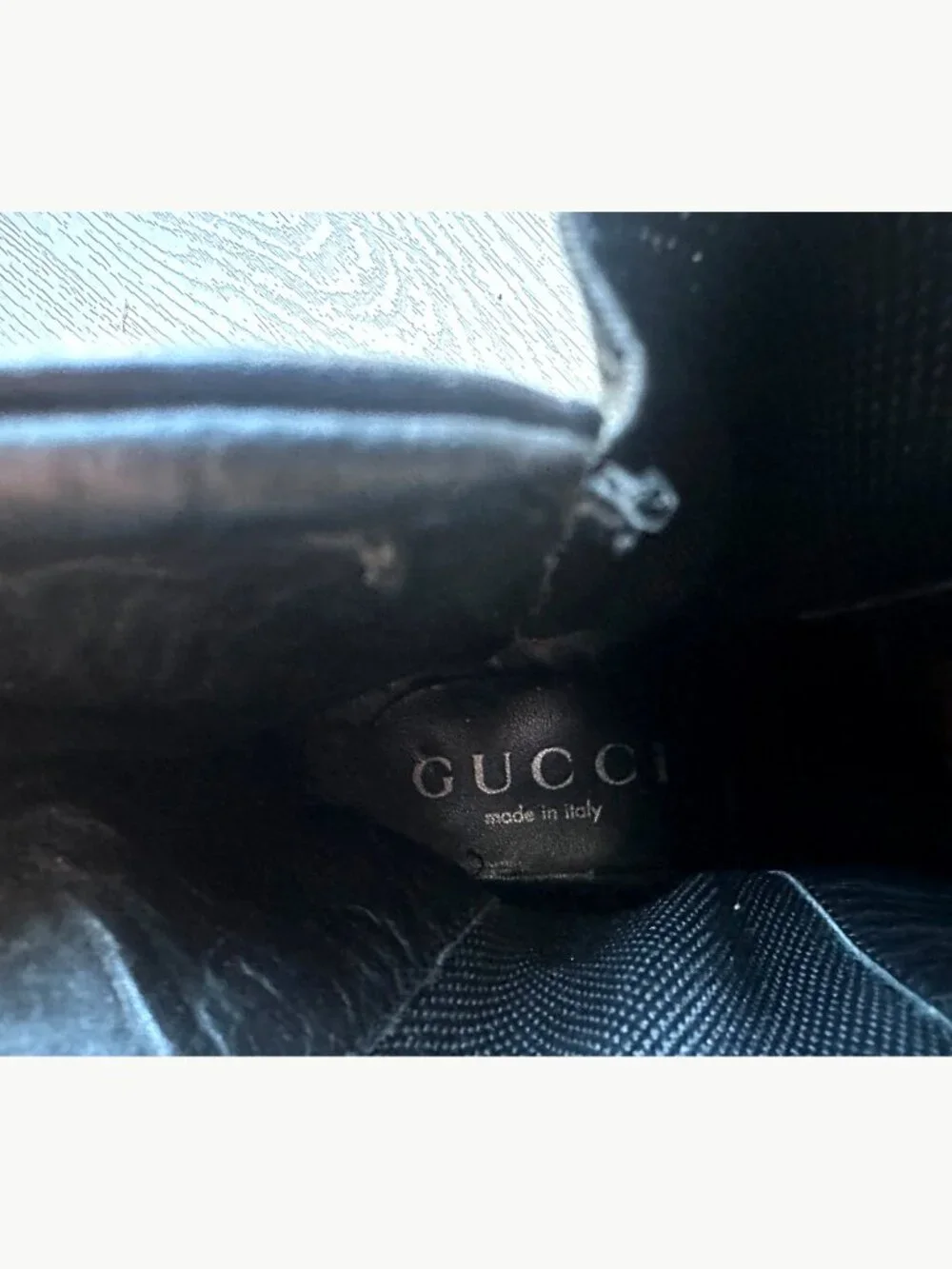 Gucci Black Leather Chelsea Boots – US 11